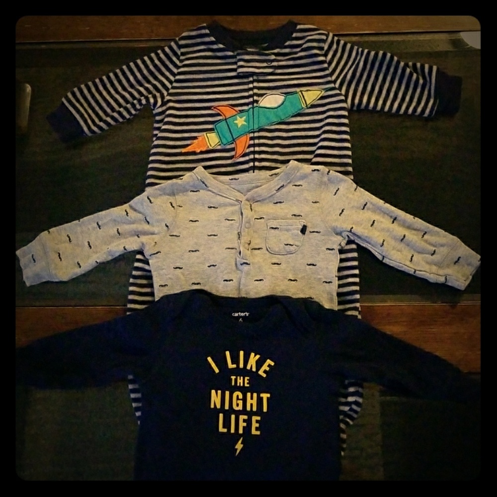 3 piece onesie bundle, 6 months